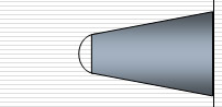 Semi-round tip